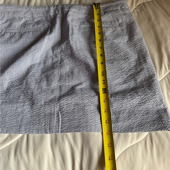 J. Crew Stylish seer sucker Skirt with Button Accents - Picture 5 of 6